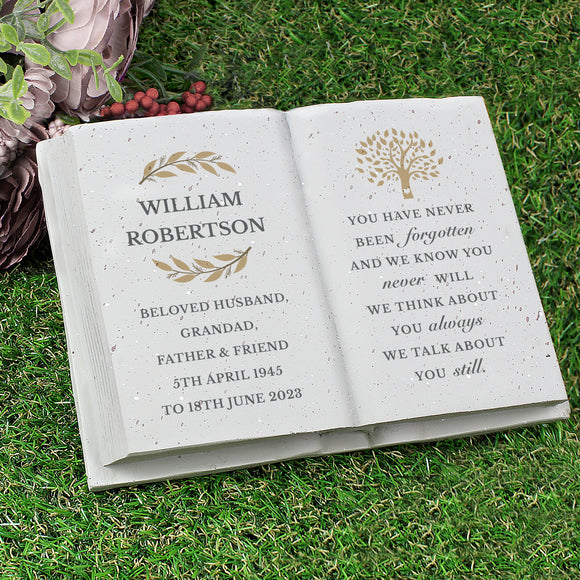 Personalised Family Tree Garden Memorial Stone