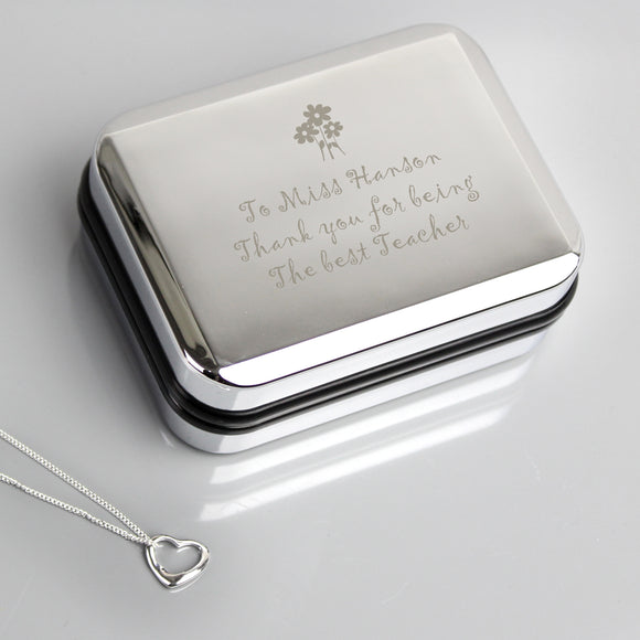 Personalised Heart Necklace and Box