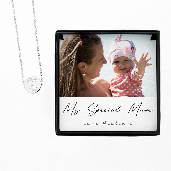 Personalised Necklace and Photo Upload Box