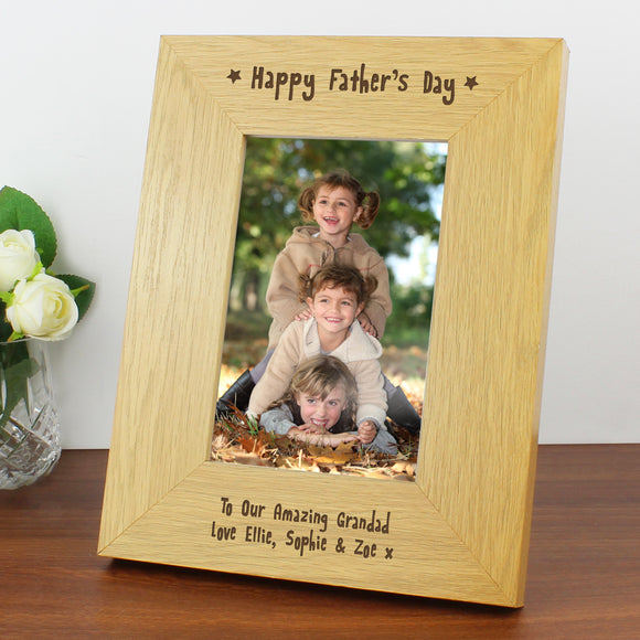 Personalised Happy Fathers Day Photo Frame