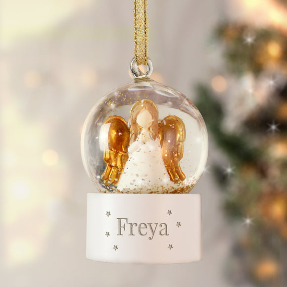 Personalised Snow Globe Tree Ornament