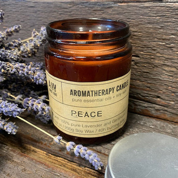 Aromatherapy Candle - Peace- Lavender and Geranium