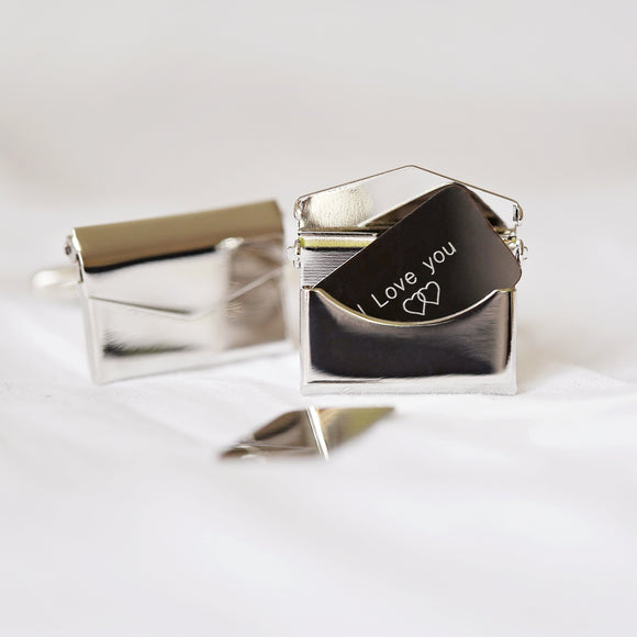 Secret Message Engraved Cufflinks - Wear We Met